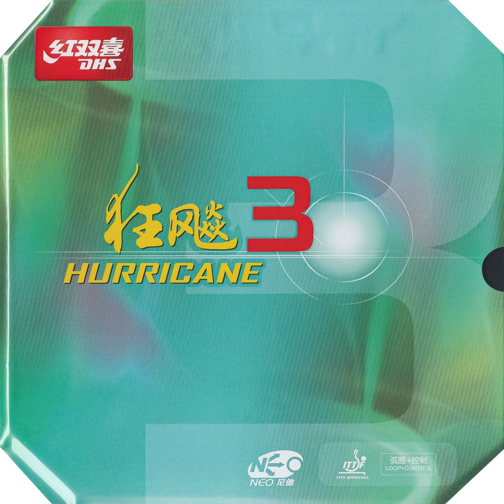 Λάστιχο Πινγκ-Πονγκ DHS Hurricane 3 Neo - black