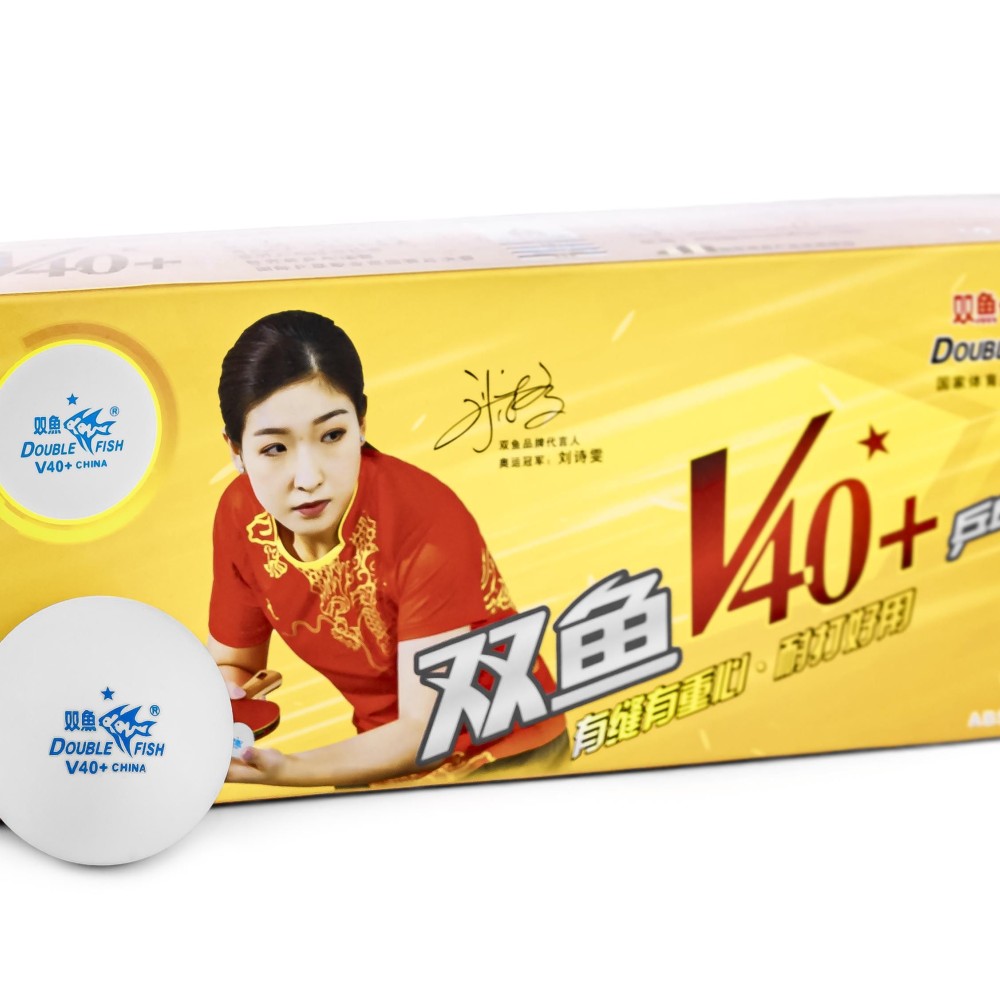 Μπαλάκια Πινγκ-Πονγκ Double Fish V40+ 1* 10pcs(seam)