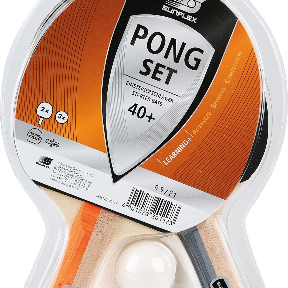 Σετ Ping Pong Sunflex (2 ρακέτες + 3 μπαλάκια)