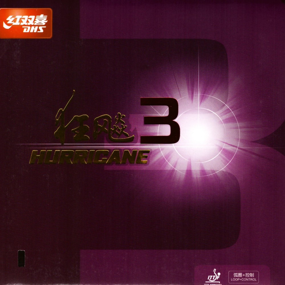 Λάστιχο Πινγκ-Πονγκ DHS Hurricane 3 - red