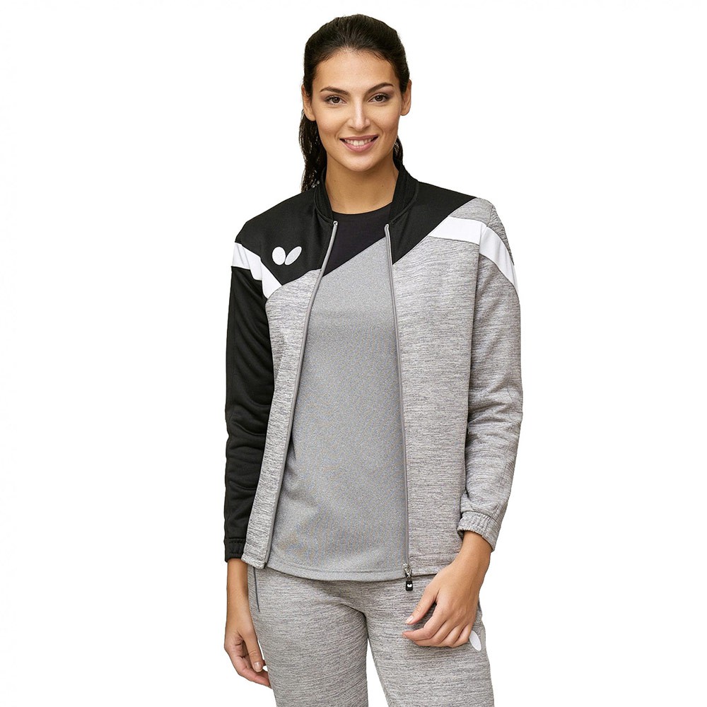 Jacket Γυναικείο Πινγκ-Πονγκ Butterfly Yao Lady Γκρι